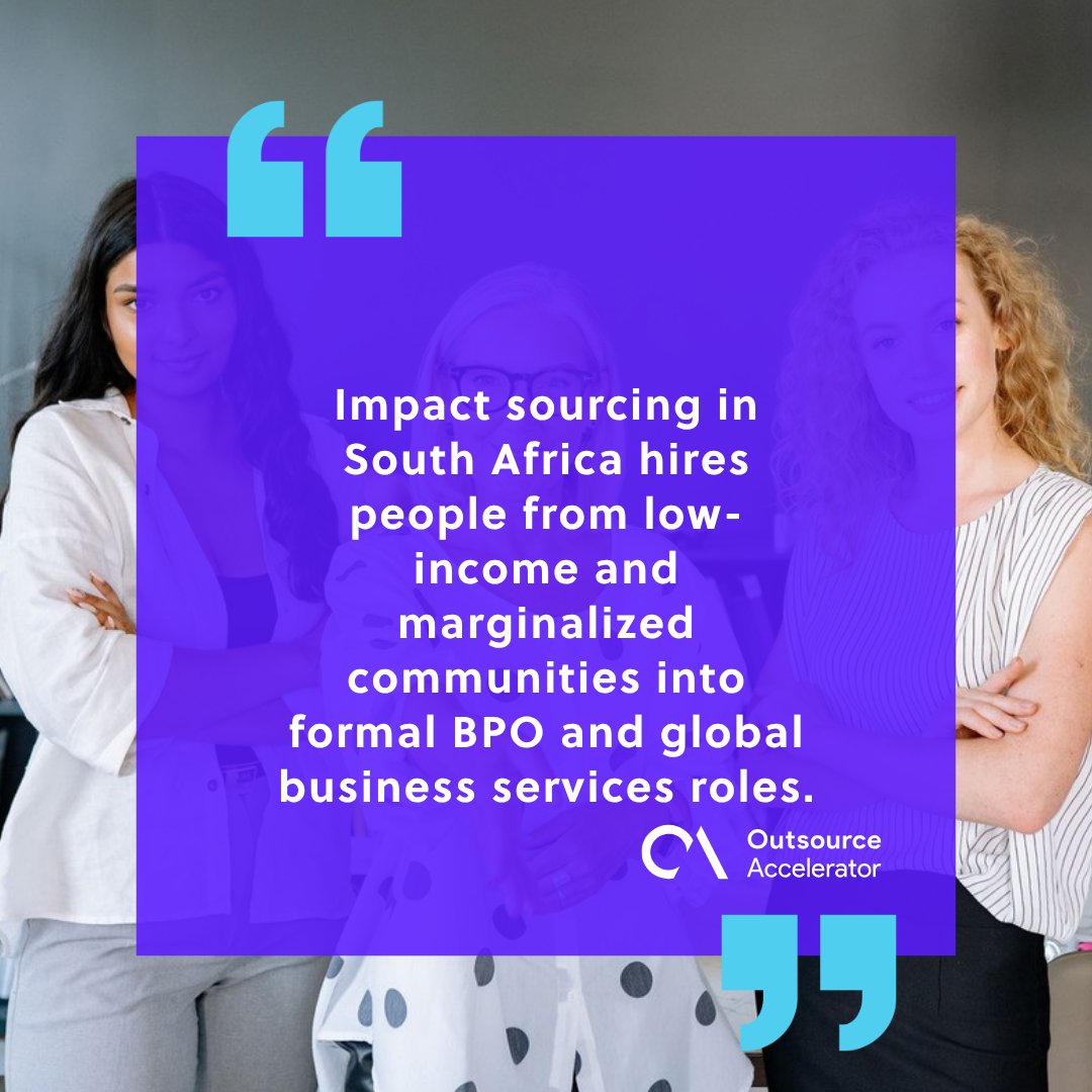 Why impact sourcing in South Africa took hold