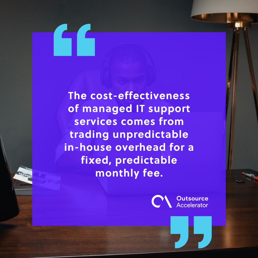 Where the cost-effectiveness of managed IT support services actually comes from