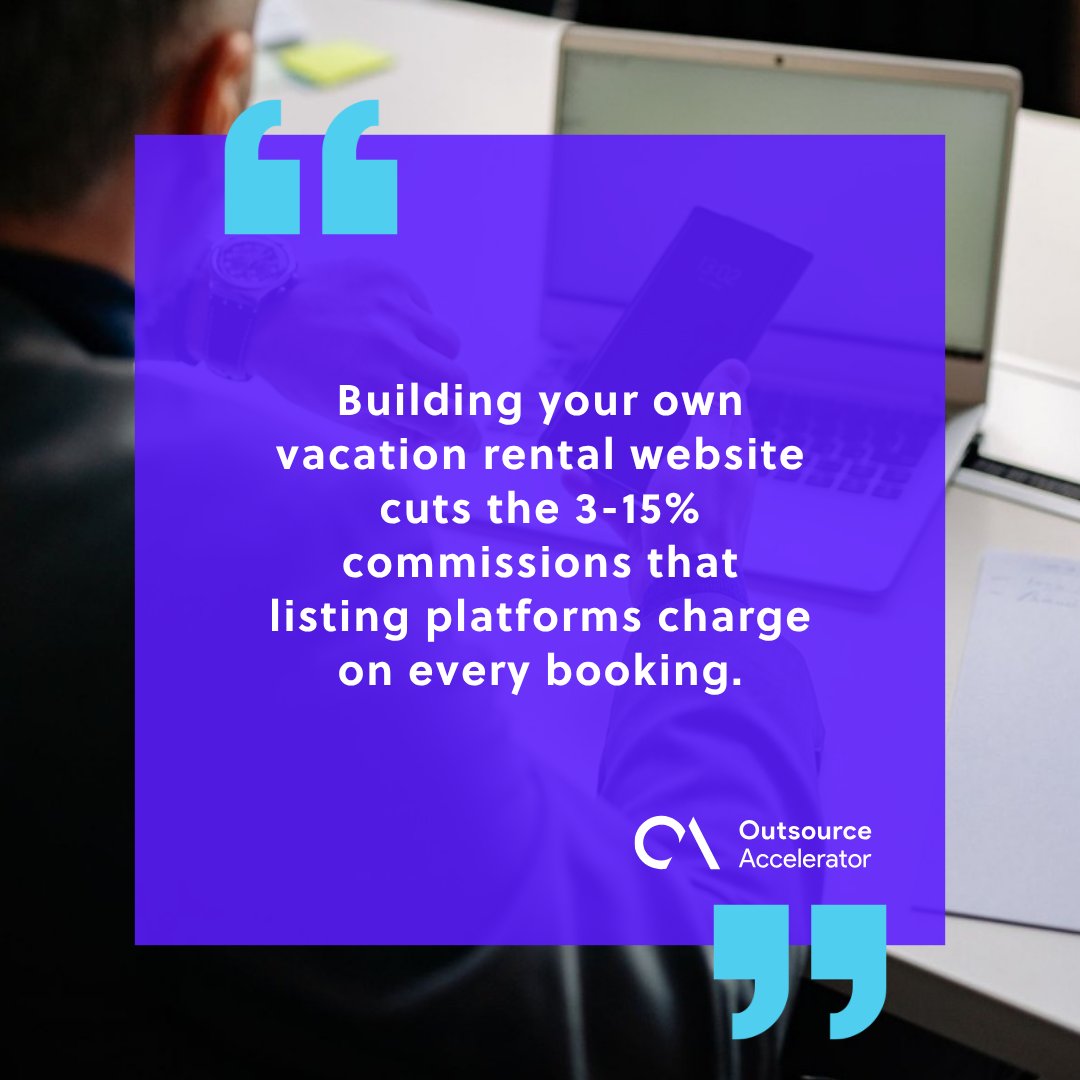 Why a direct booking vacation rental website beats relying on listing platforms