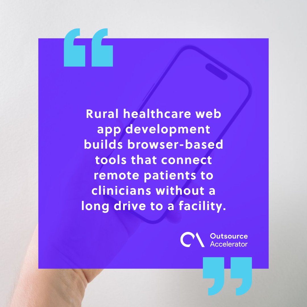 Why rural healthcare web app development matters for access