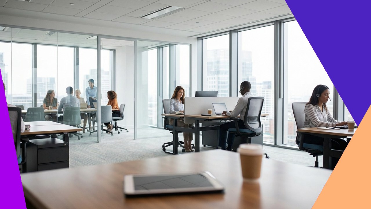 Open-plan office with staff working, reasons to engage BPO