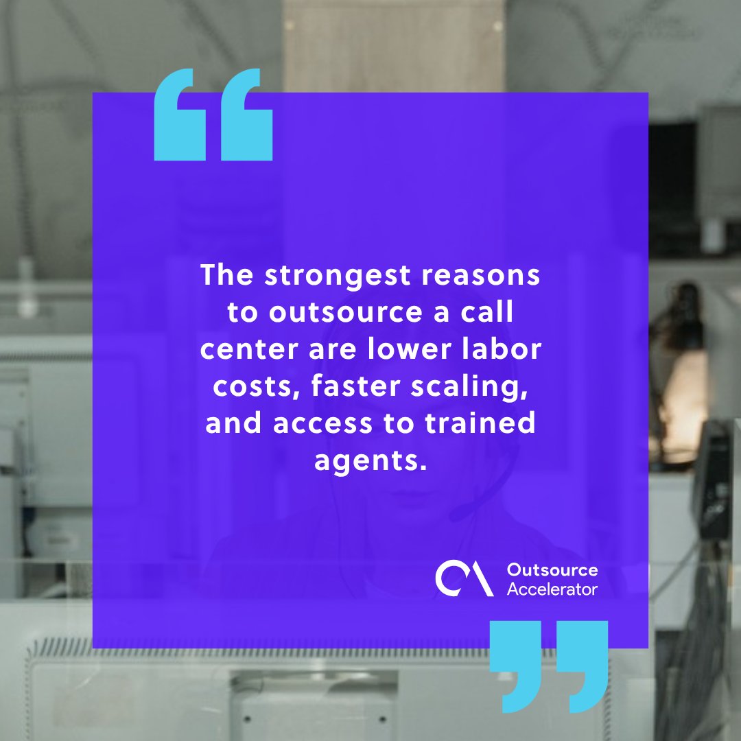 10 reasons to outsource a call center operation