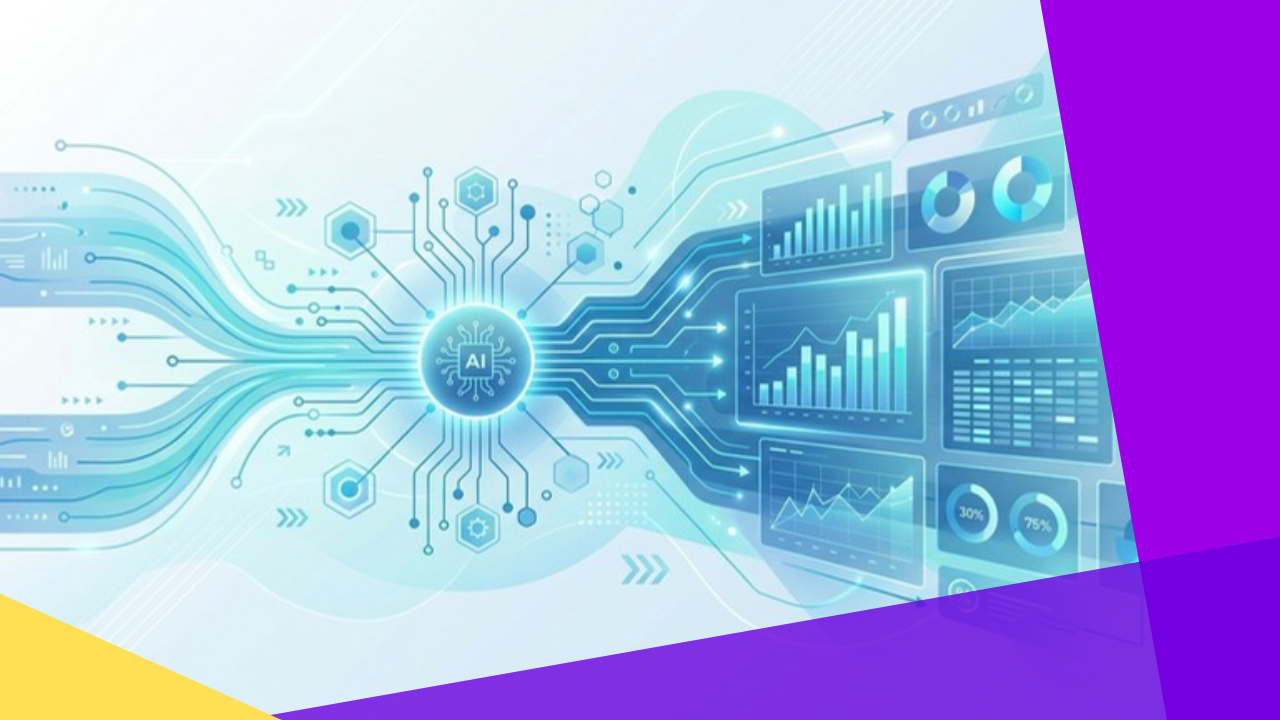 AI in finance and accounting outsourcing processing data into dashboards