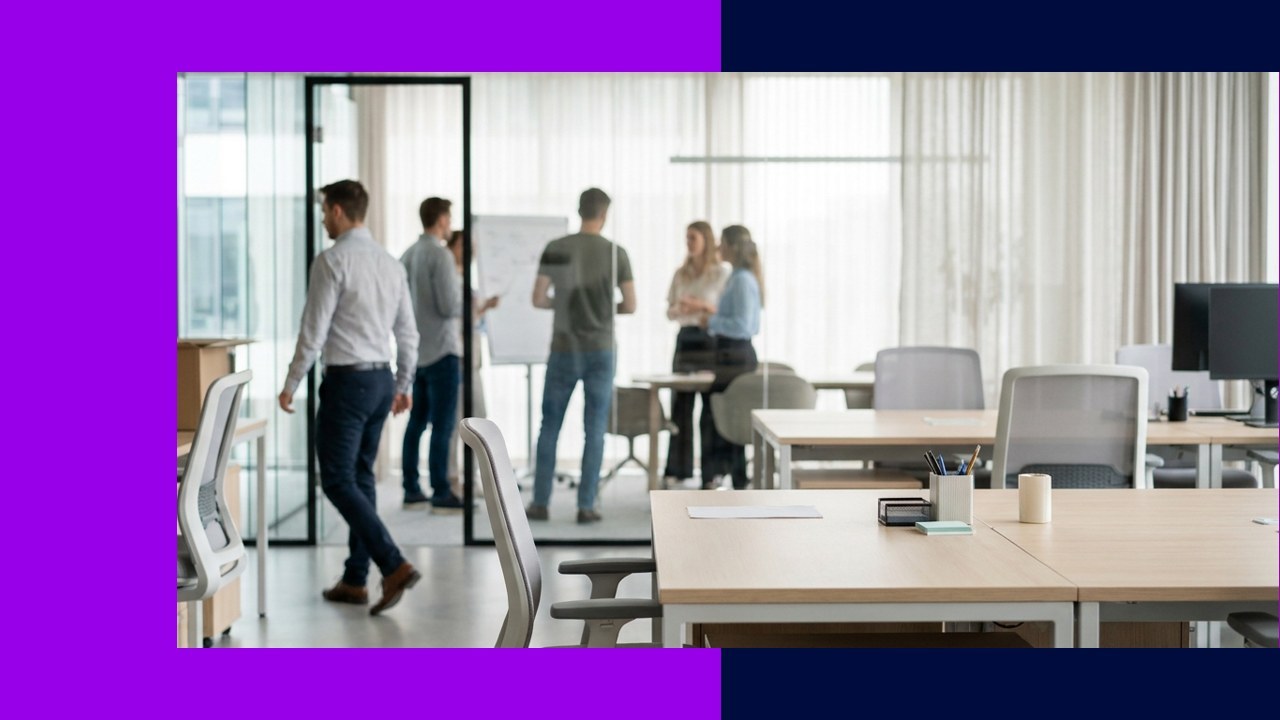 Office meeting shows staff turnover impacting CX.