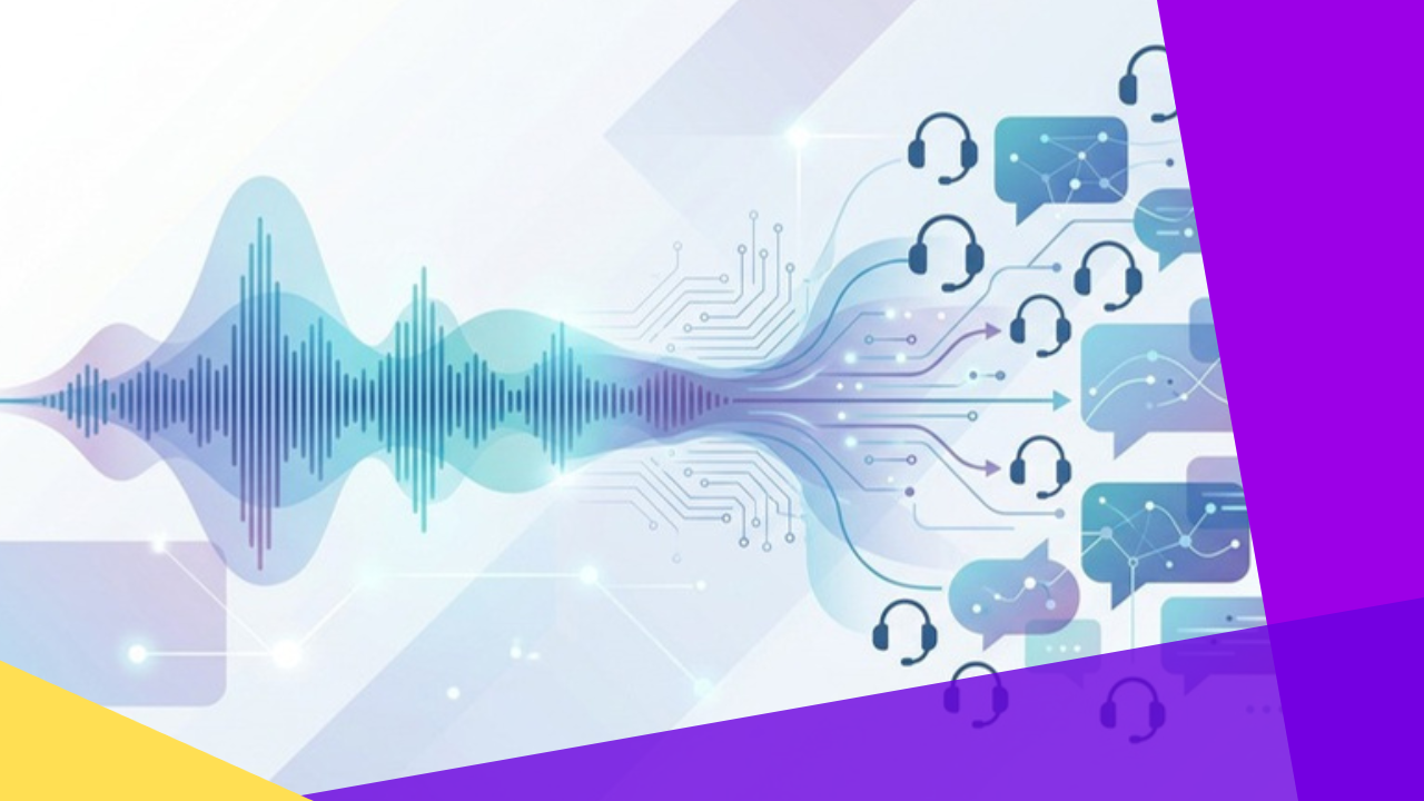 Voice AI platforms connecting speech waveforms to contact center agent headsets