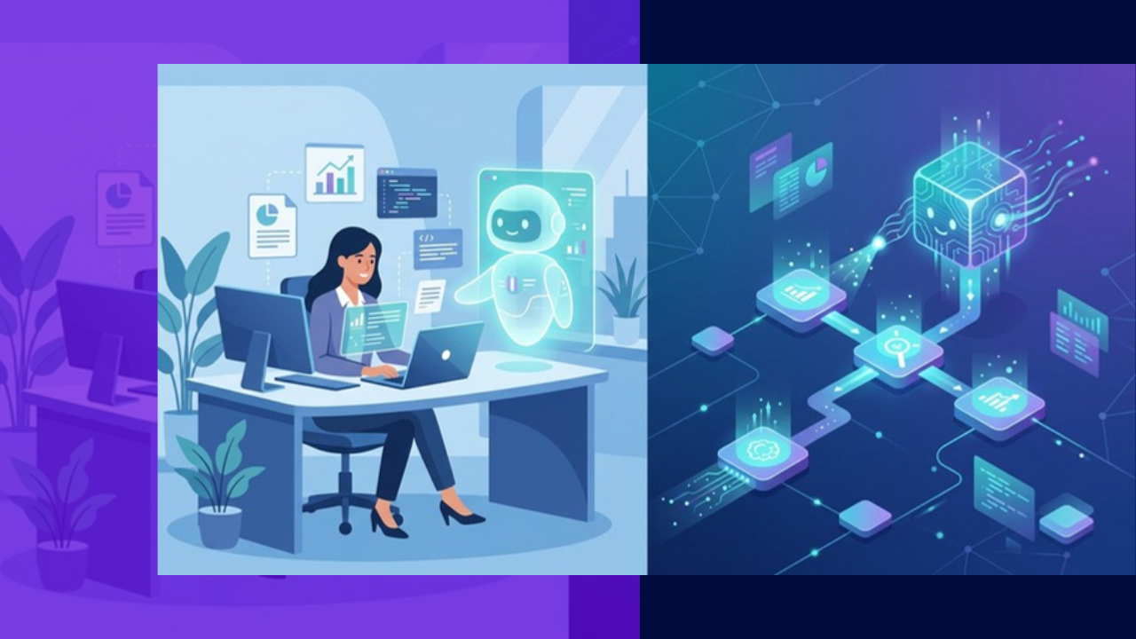 AI copilot versus autonomous agent in an outsourced process