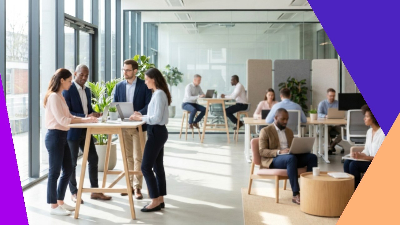 Agile BPO teams collaborating in modern office for customer support strategy.