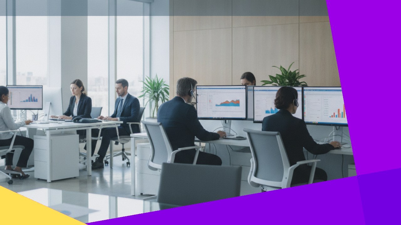 Professionals working in an office, optimizing medical billing for revenue cycle management.