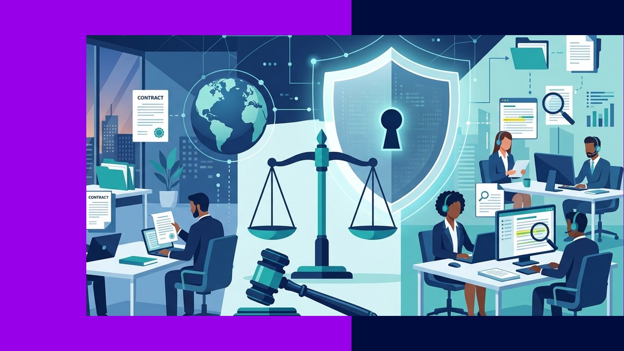 Offshore legal support staff handling document review and research for a law firm