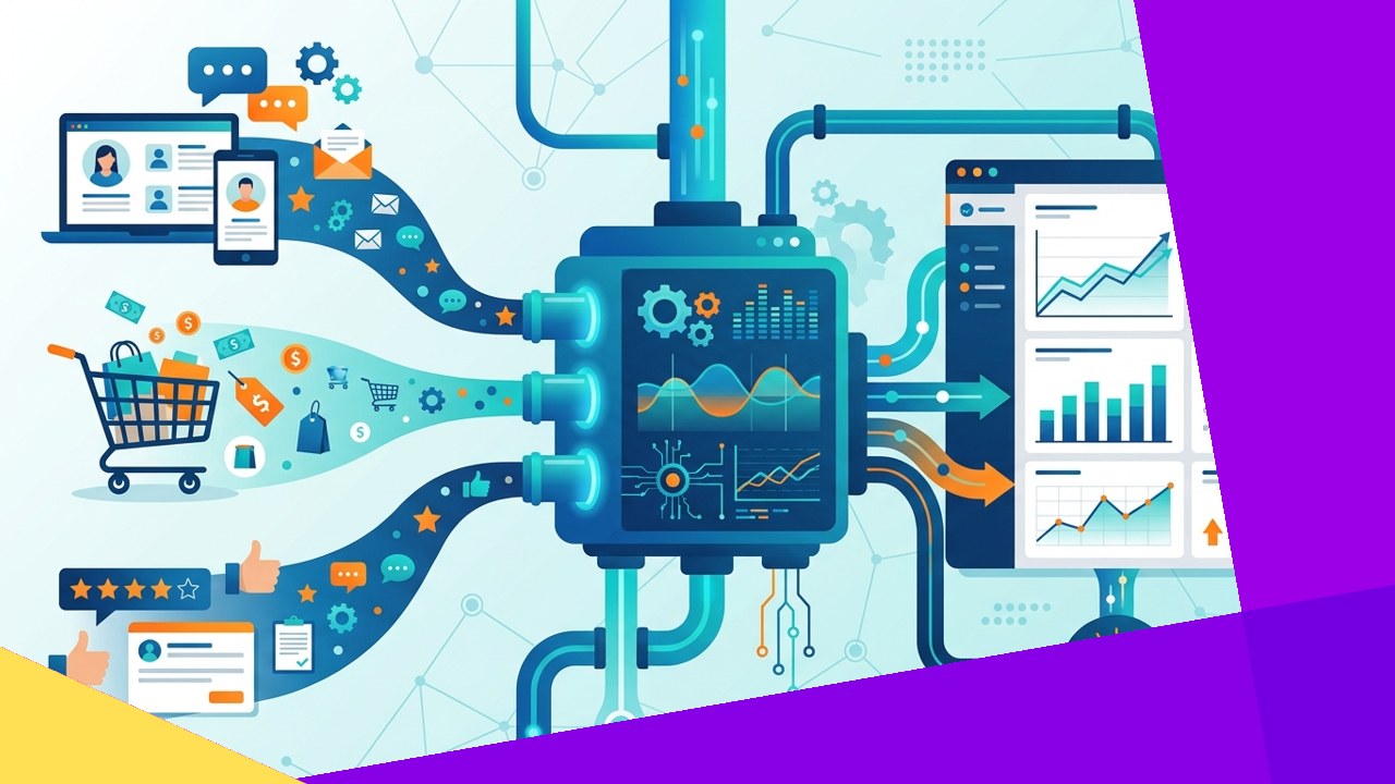 Customer experience data processing turning support interactions into insights for an e-commerce brand