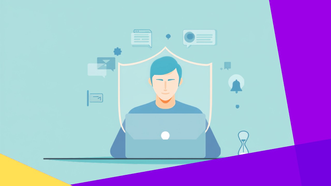 Distraction blocker and website limiter tools helping a remote worker stay focused