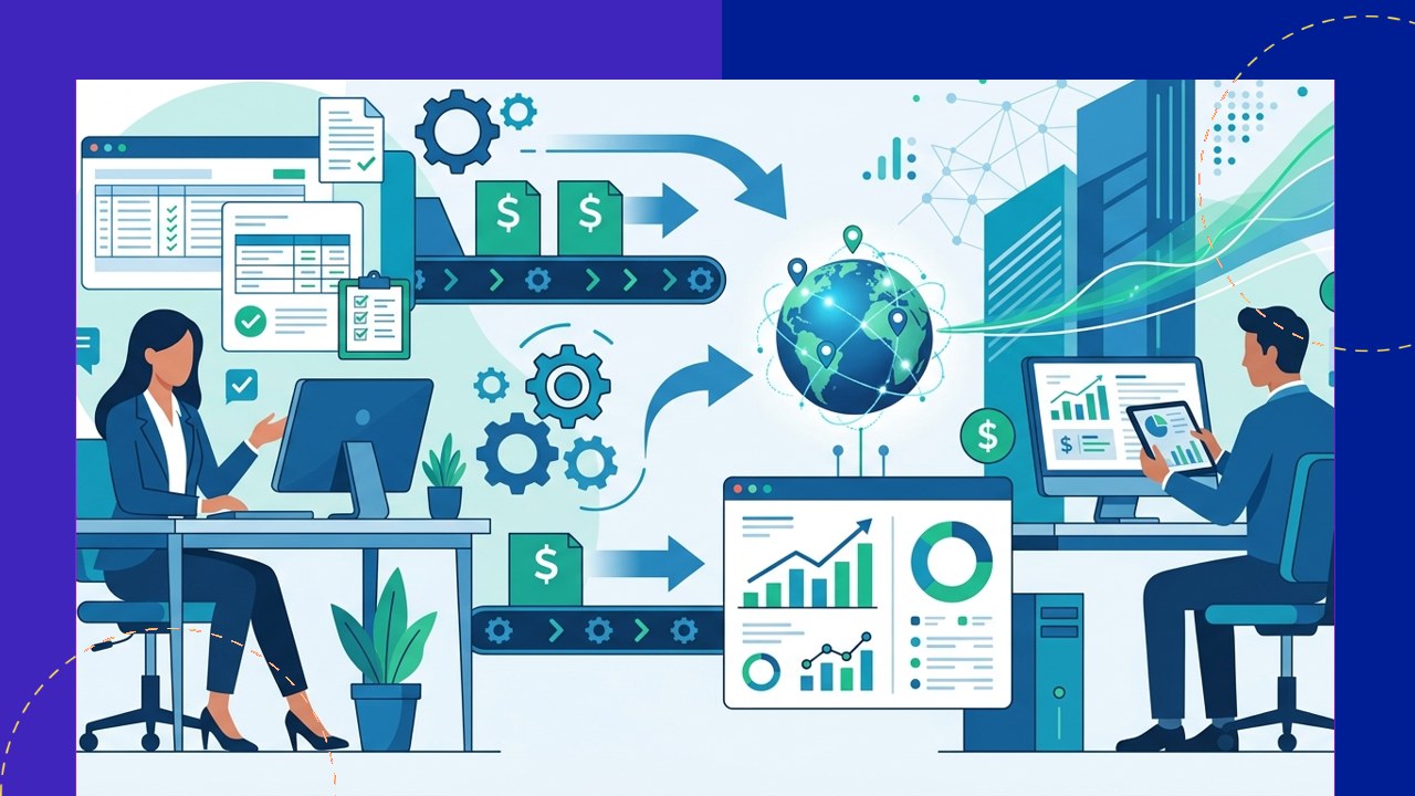 Finance automation outsourcing combining automated finance workflows with an offshore finance team