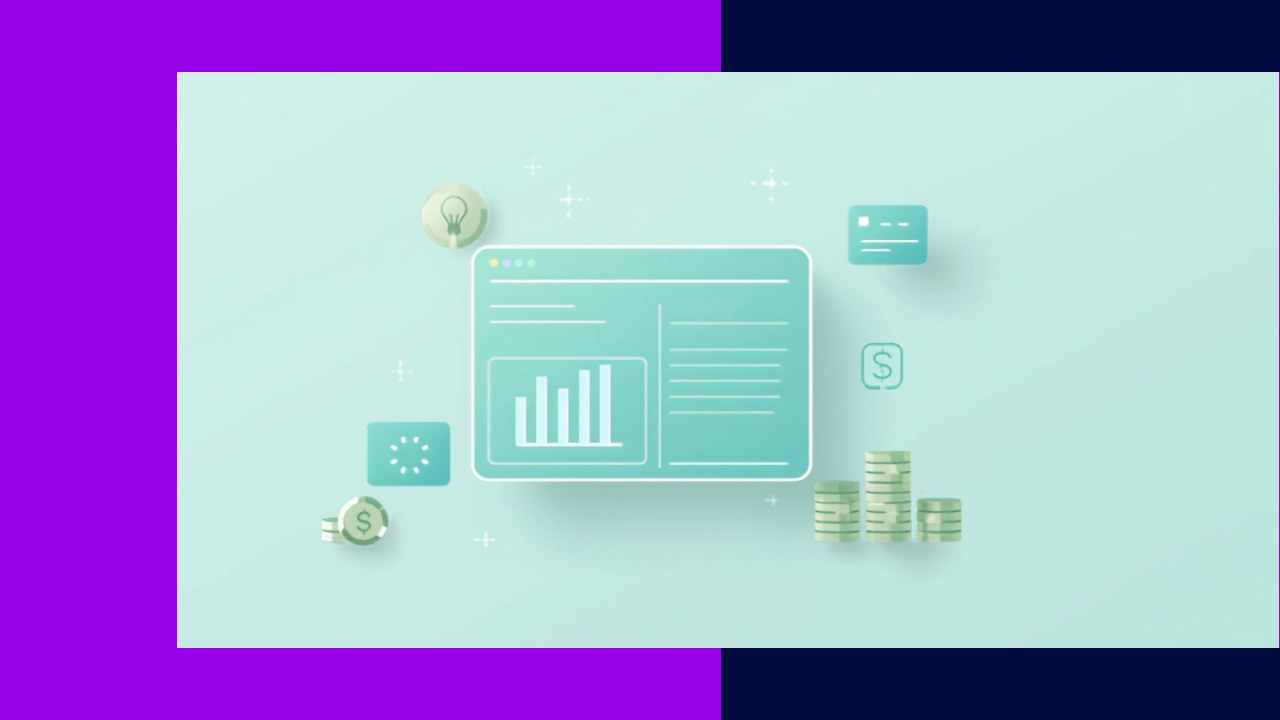 Operational expenditure concept with recurring business running costs on a budget dashboard