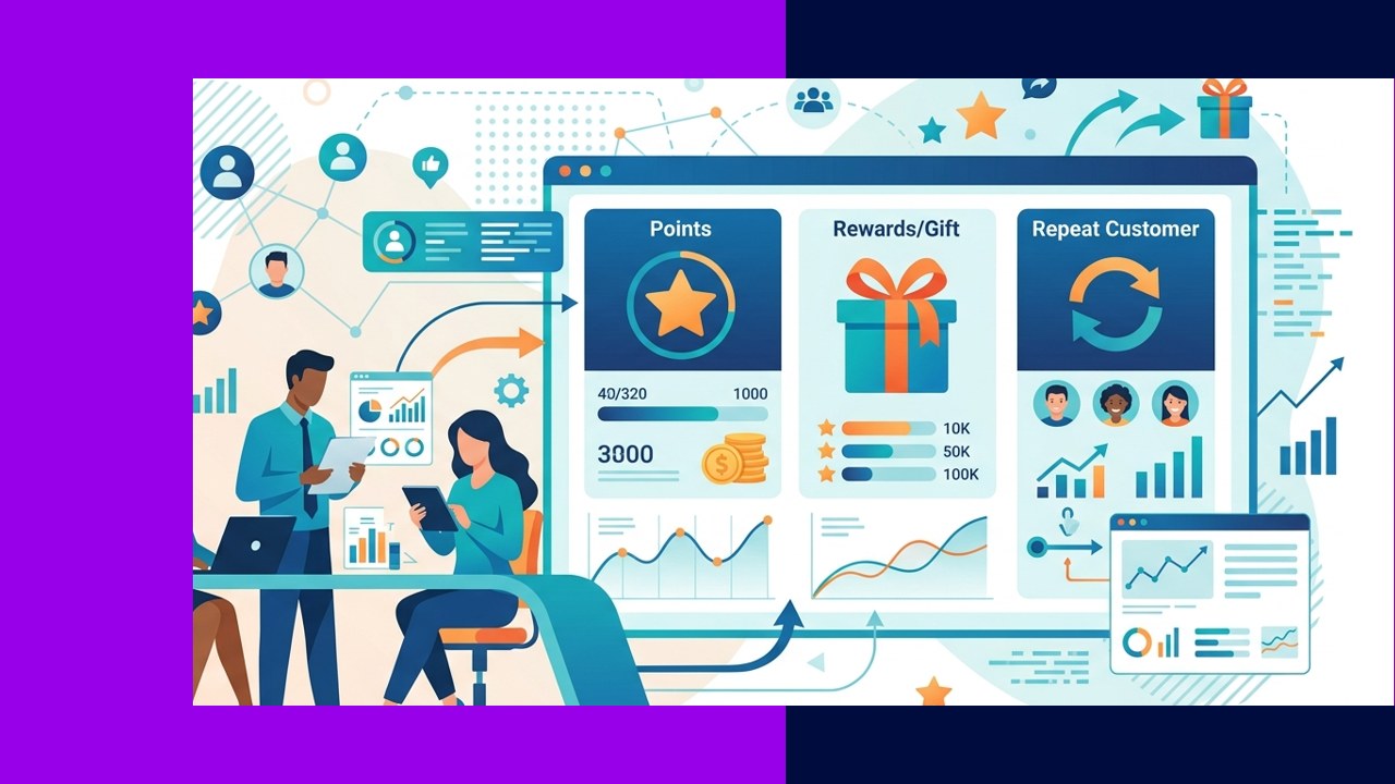 Outsourced customer loyalty program managing rewards and retention for a brand