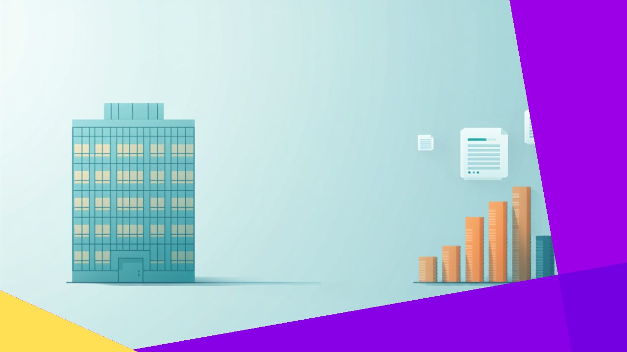 Real estate financial reporting with property performance charts and statements