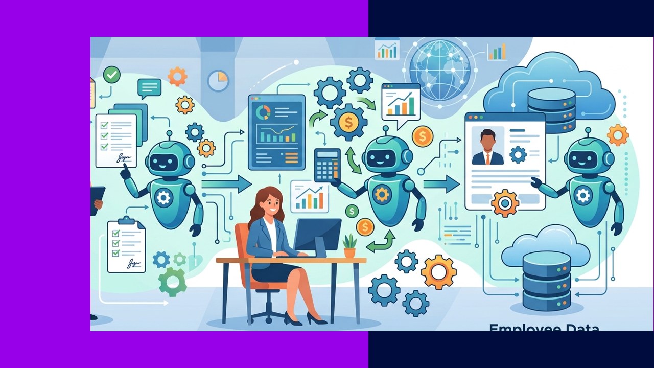 RPA in HR automating onboarding, payroll, and employee data tasks