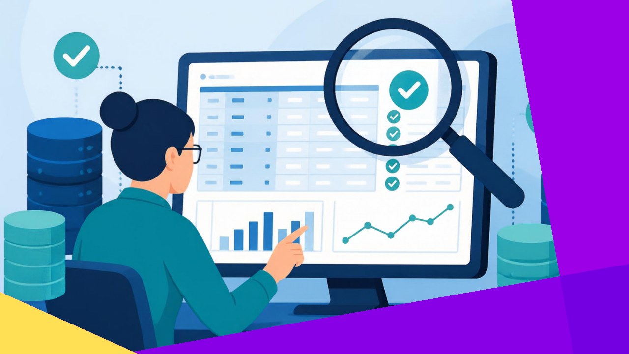 Clinical data management team organizing and validating patient and trial data on a system