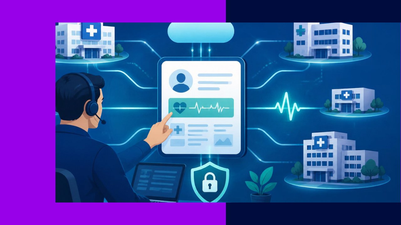 Electronic health record support team maintaining an interoperable patient record system