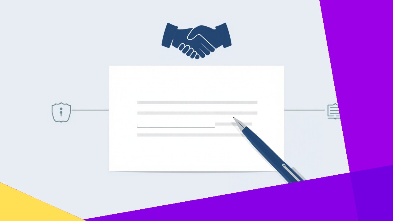 Master Services Agreement document with signature and contract clauses between partners