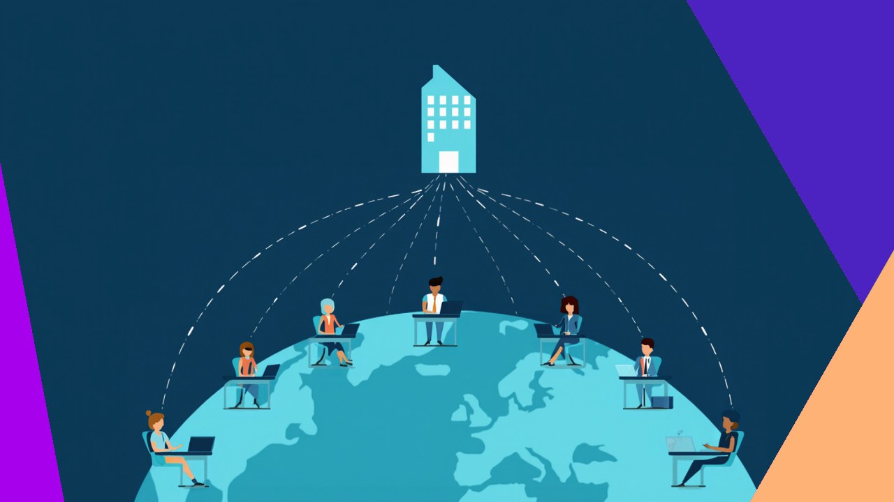 Offshore back-office team handling finance, HR, and admin work for a company abroad
