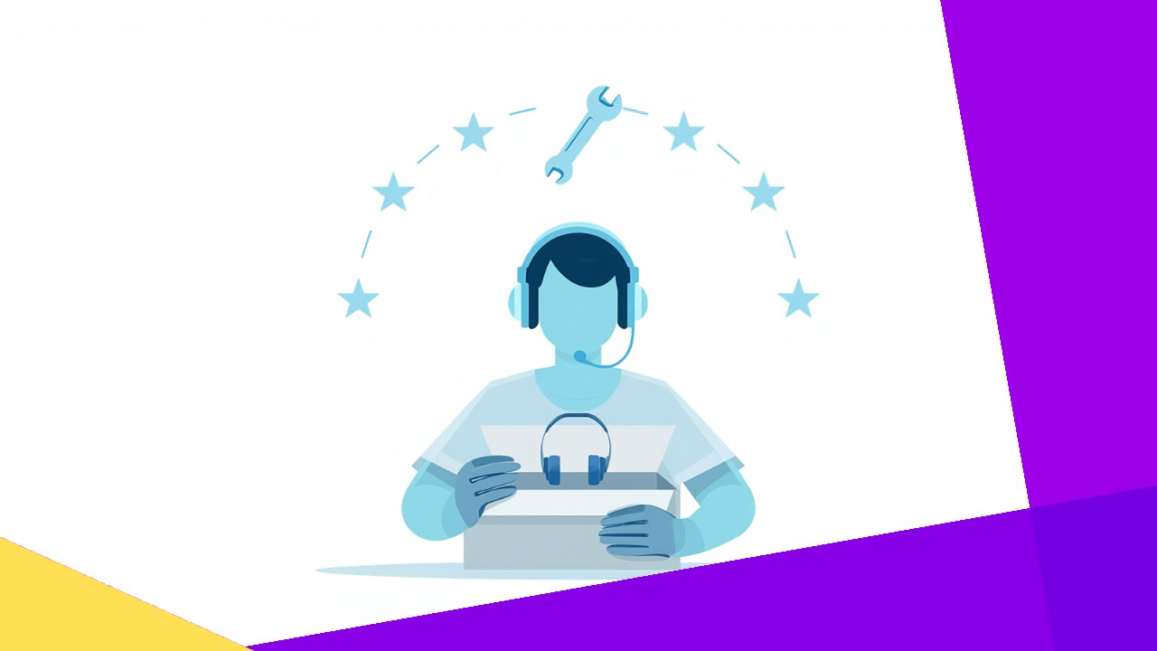 Outsourced post-sales support team helping customers after purchase with onboarding and service