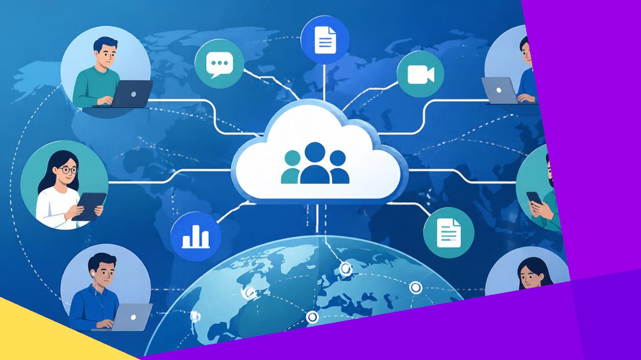 Digital-first workplace where tools and processes are built online by default