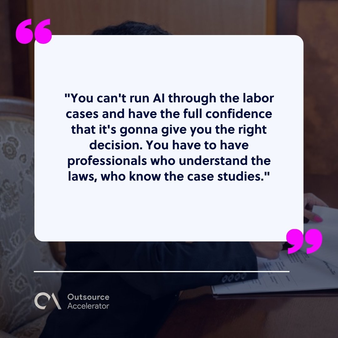 A professional reviewing legal documents at a desk