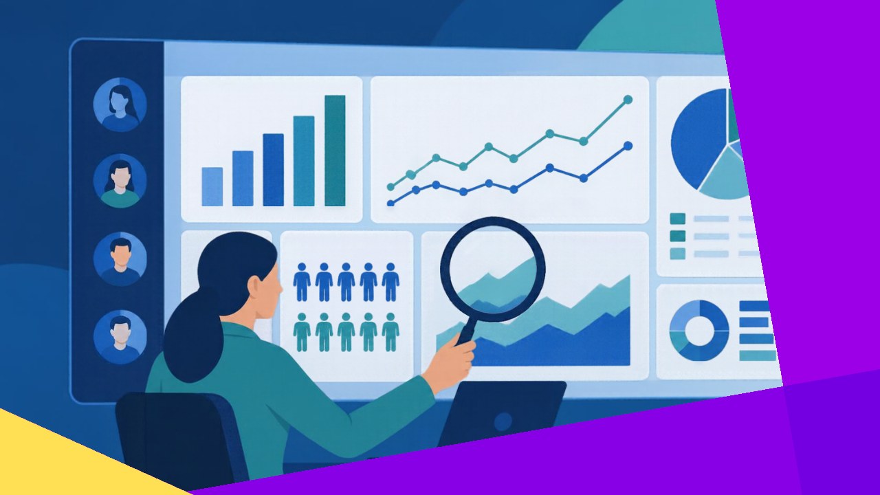 HR data analytics dashboard showing workforce metrics and people insights