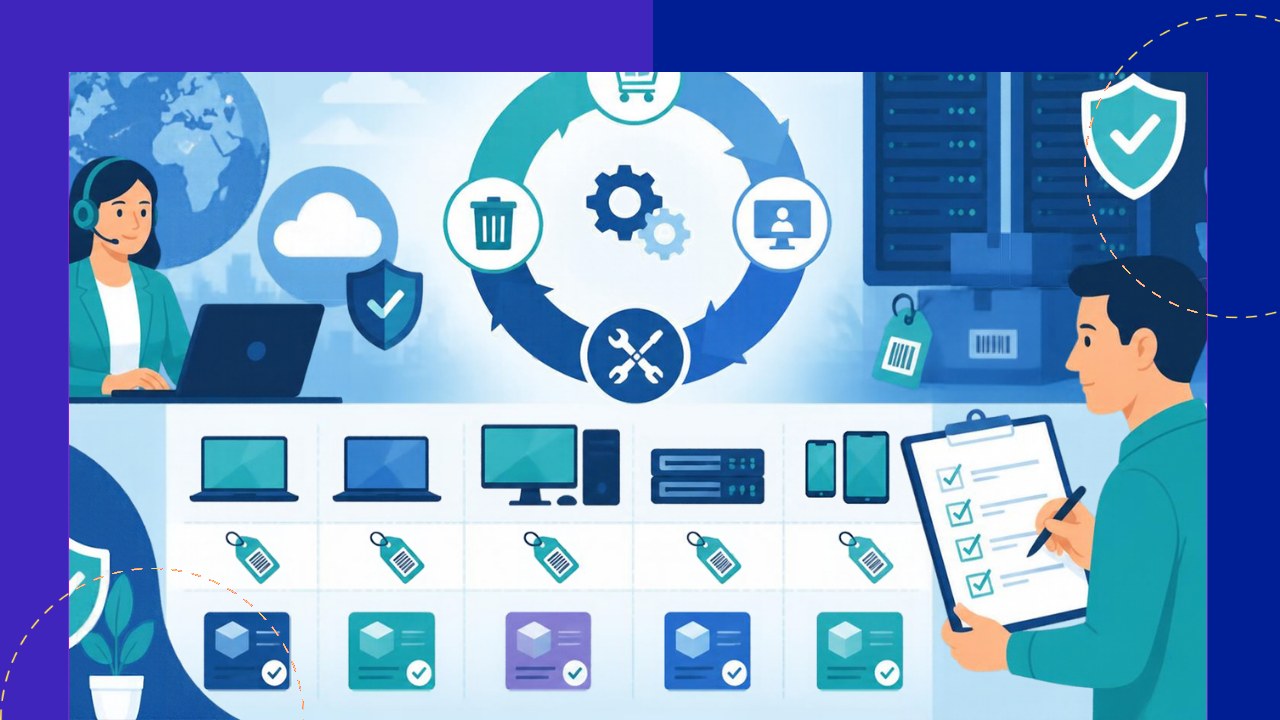 IT asset management outsourcing tracking hardware and software assets through a provider