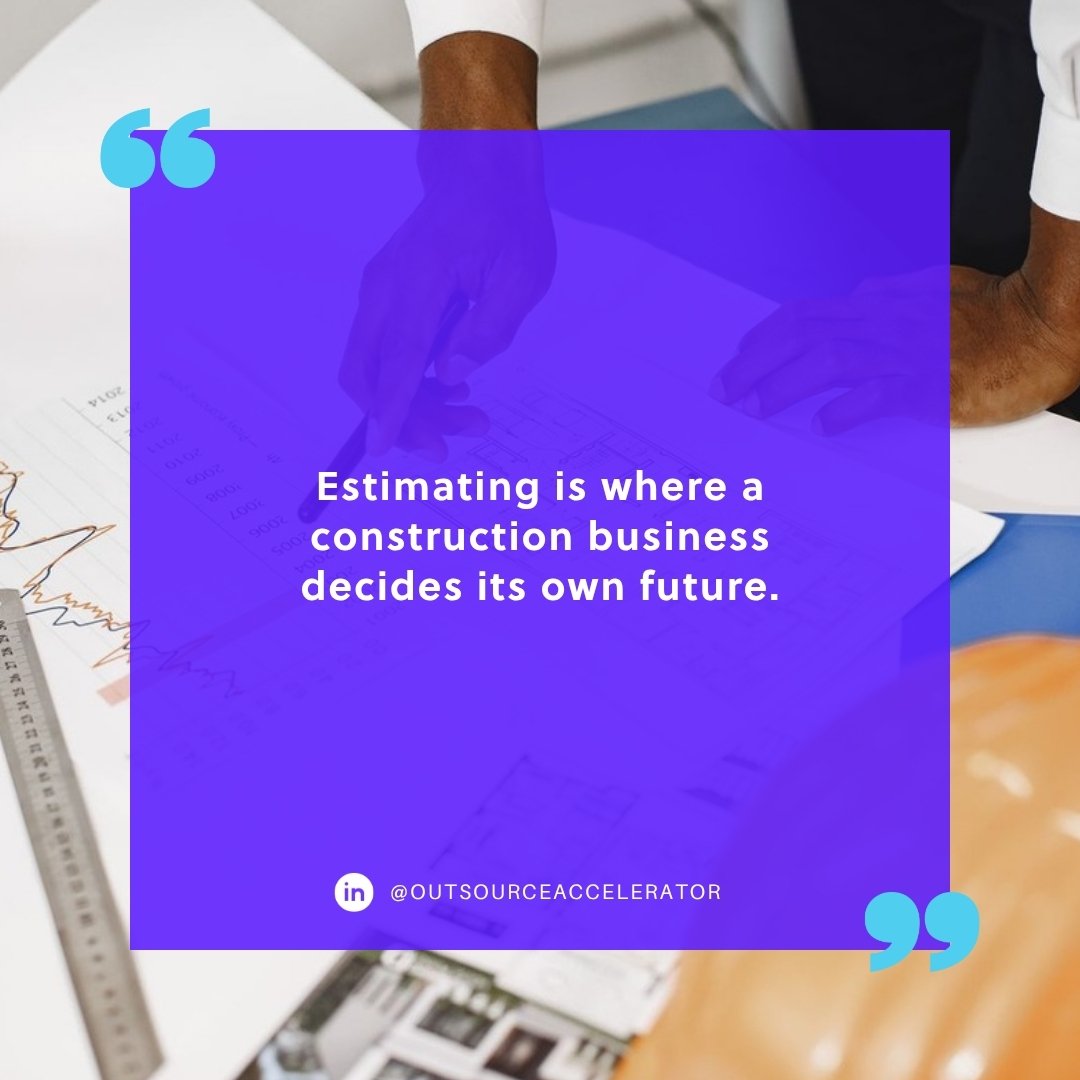 offshore construction estimator - an architect marking up blueprints beside cost charts