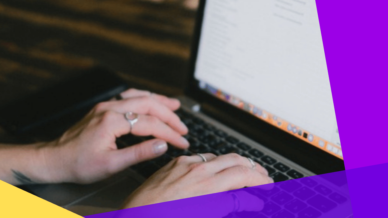 pre-employment assessment tools for contact centers - hands typing on a laptop with an online form on screen