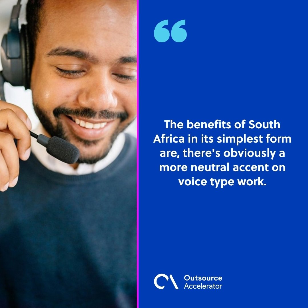 A smiling call centre agent wearing a headset