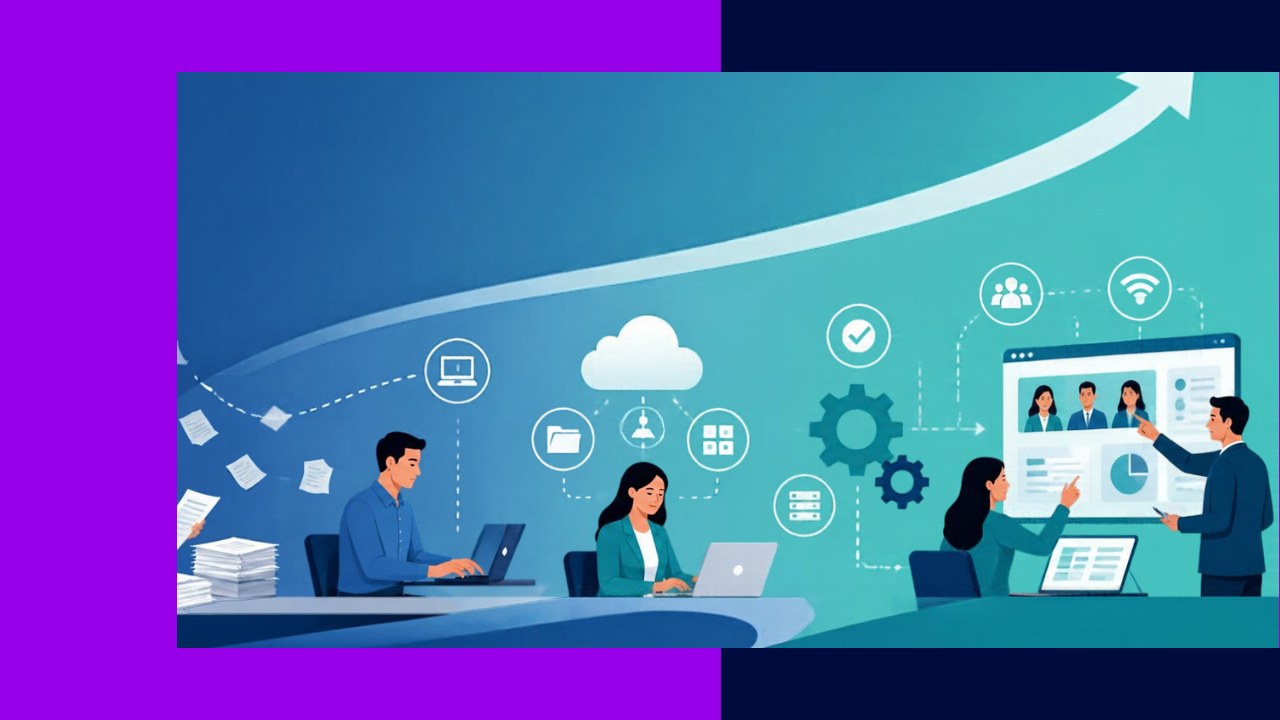 Workforce digital transformation modernizing how a workforce works with technology